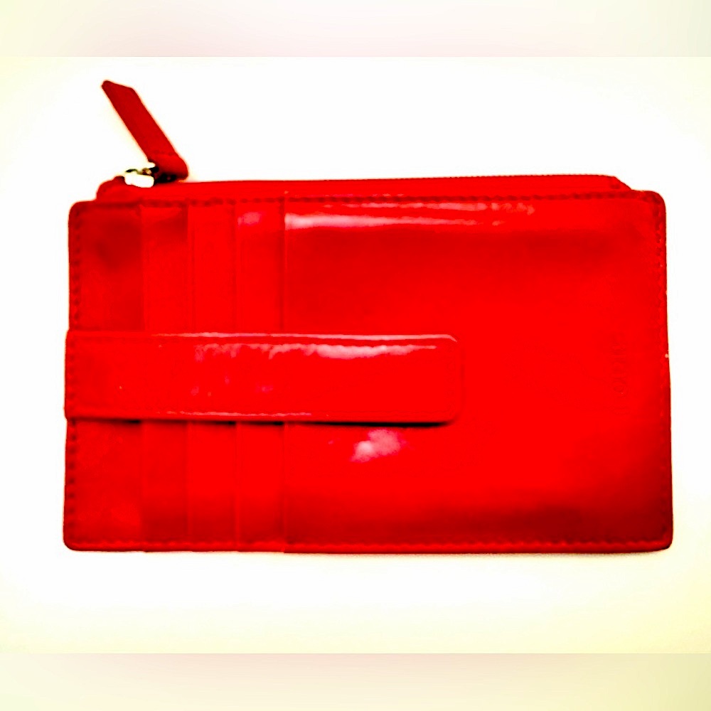 Leather Card Wallet with Zip Top